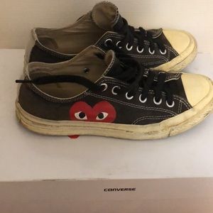 ❤️🖤Comme Des Garçons Converse low top sneakers